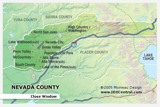 map of nevada county. Nevada County Board of