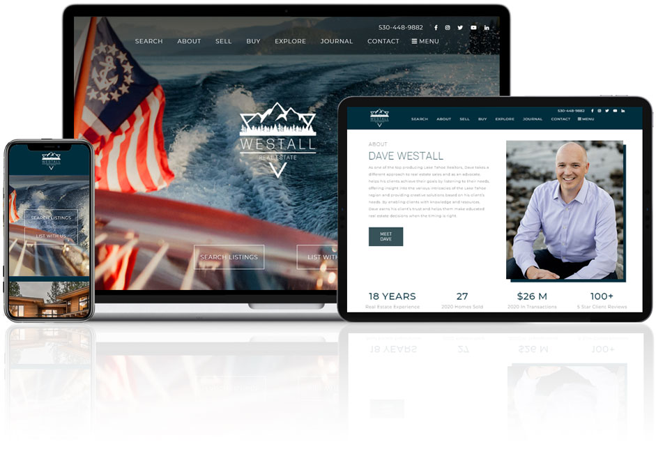 wordpress custom real estate website lake tahoe