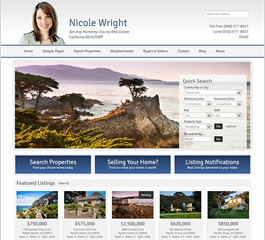 example real estate website design