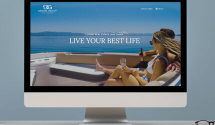 pc monitor with real estate website displayed