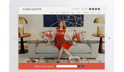 Best New York Real Estate Website Design Karen Kostiw