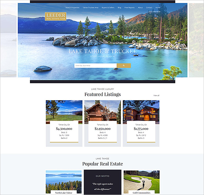 Bill Leeder Real Estate Website