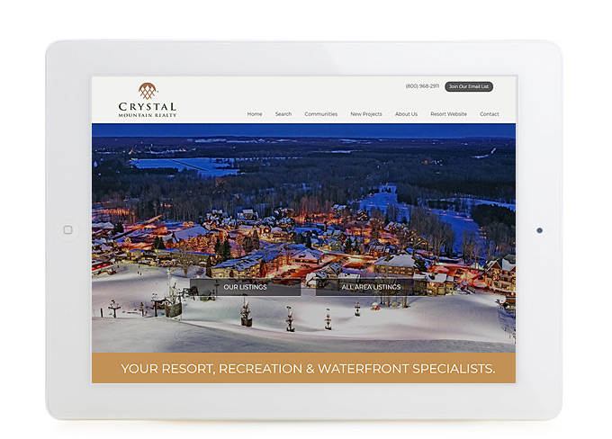 Best Real Estate Website Design Crystal Mountian Realty