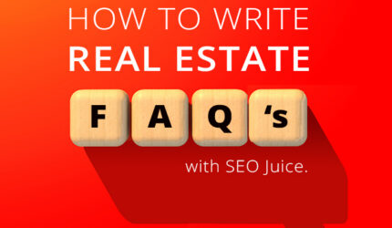 How to write real estate frequently asked questions graphic