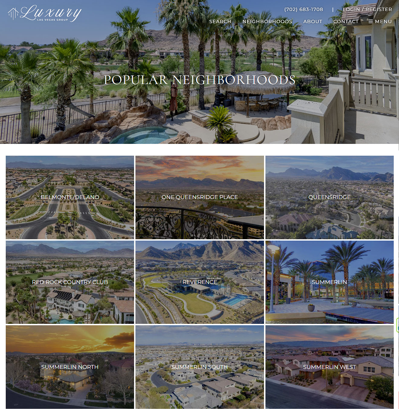 example neighborhood profile website page