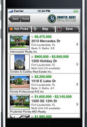 SmaterAgent iPhone   Search Real Estate listings by cell phone
