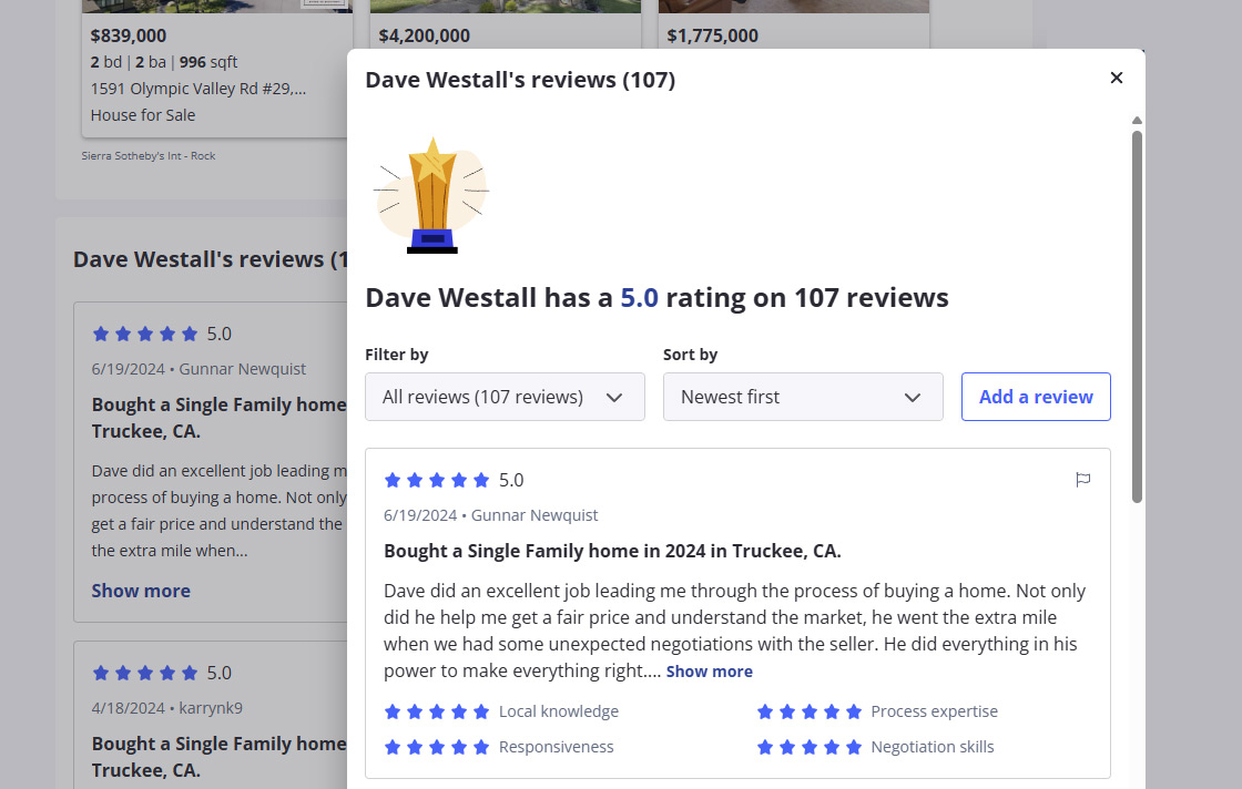 zillow reviews