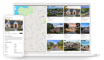 smart phone and laptop with MLS listings